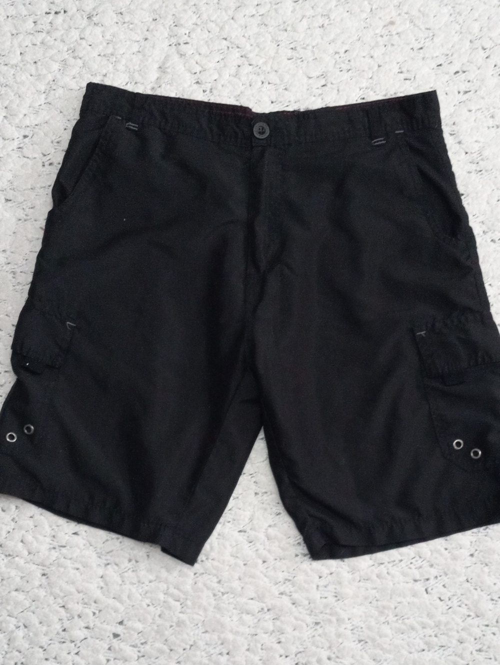 burnside Black Men's Cargo Shorts with Side Pockets Size 32